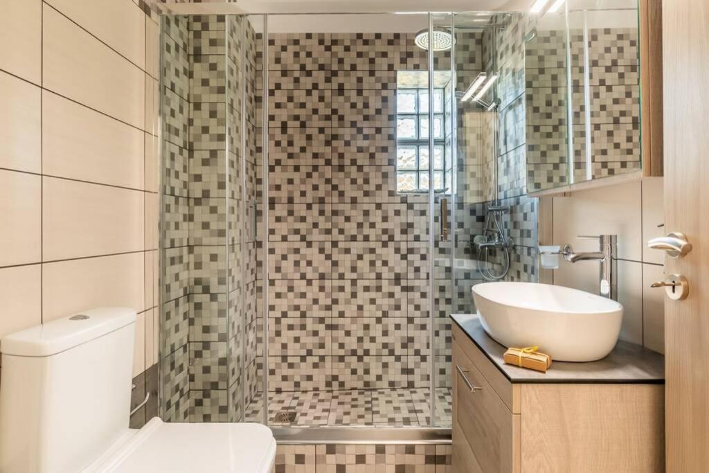 Meandros Apartment Garden View سكوبيلوس تاون المظهر الخارجي الصورة